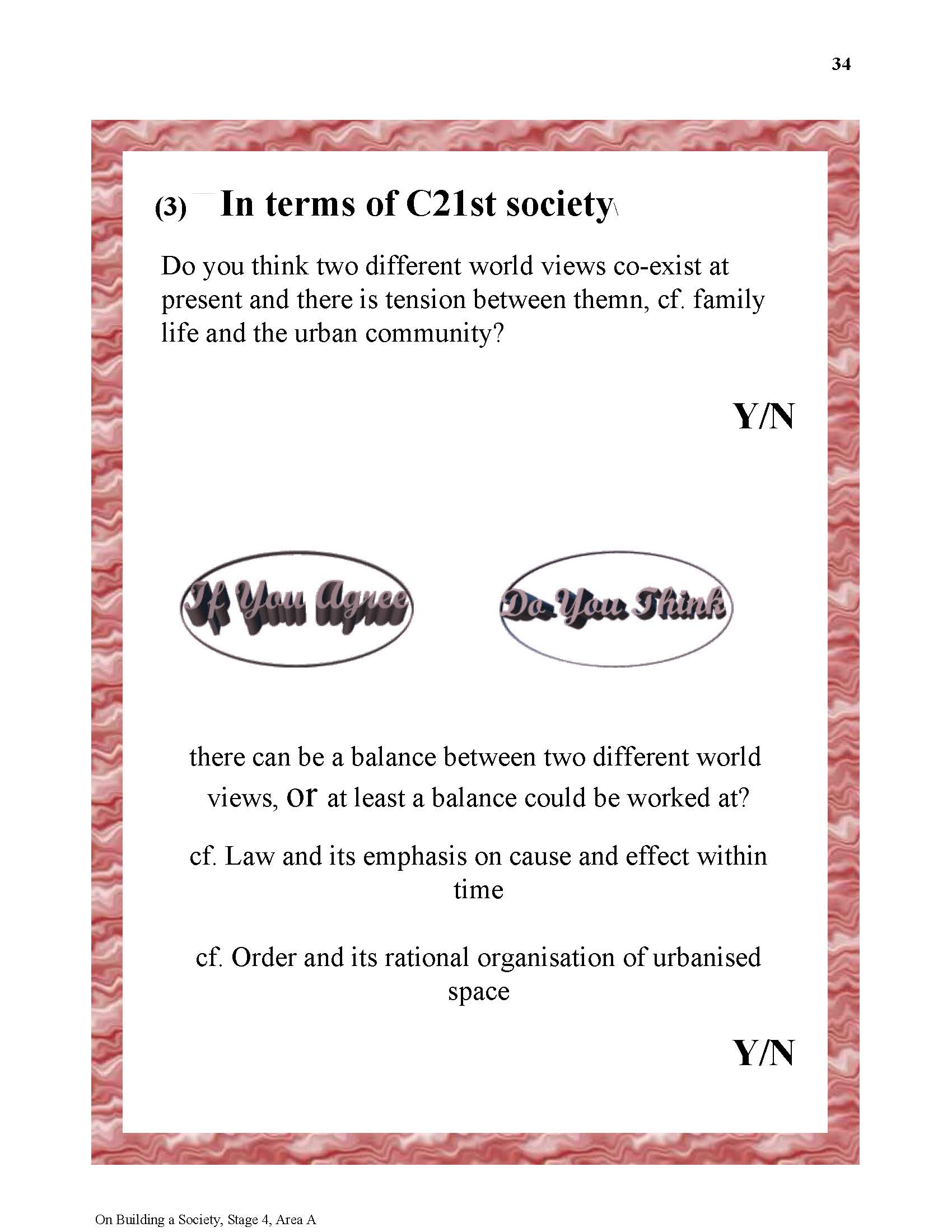 On Building a society